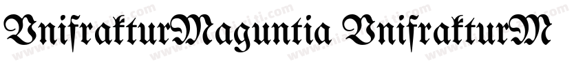 UnifrakturMaguntia UnifrakturMagunt字体转换